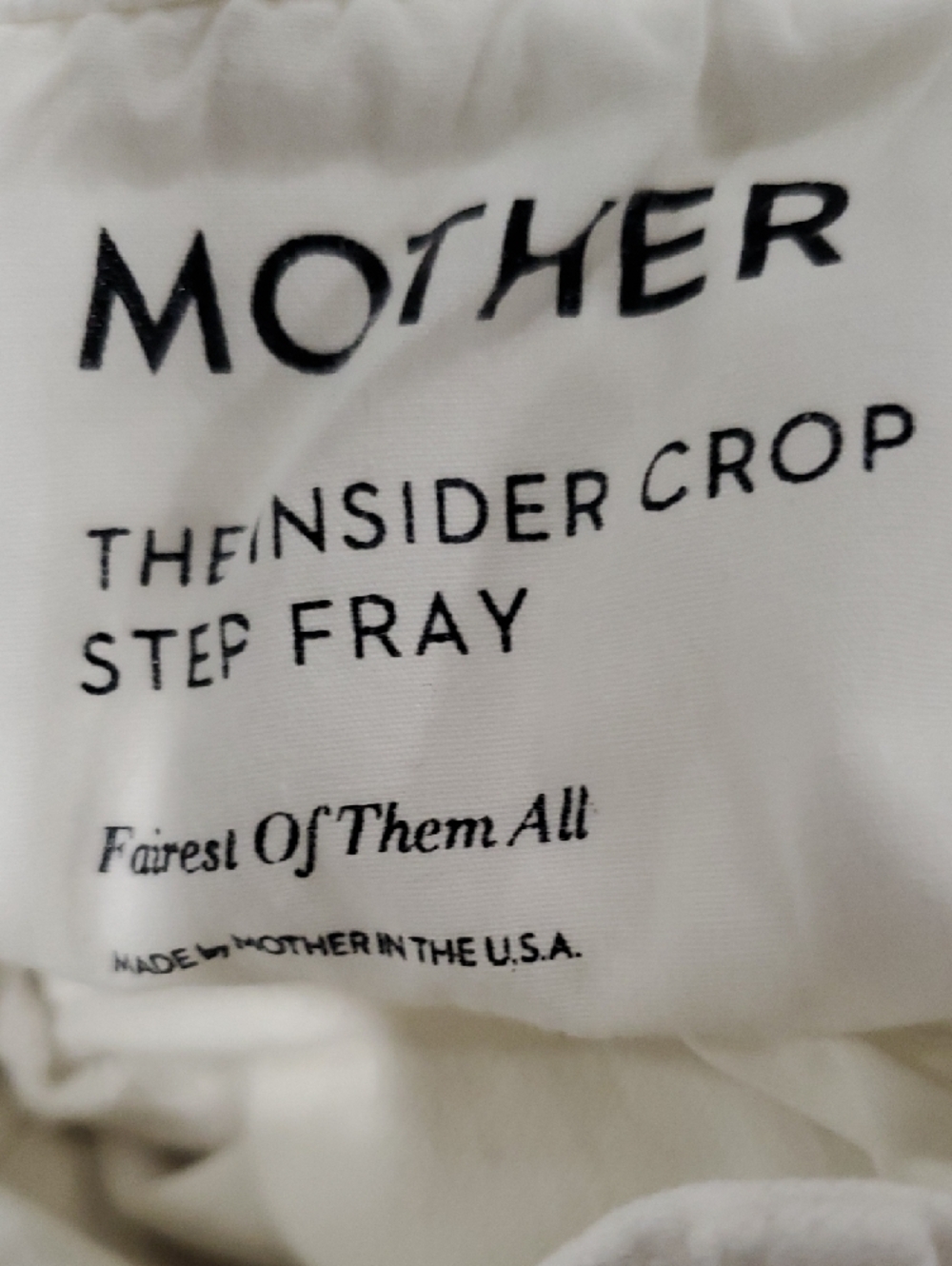 MOTHER White Raw Hem Cropped Jeans - Picture 12 of 15